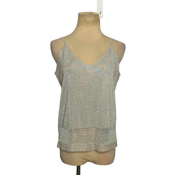 Joseph A. metallic silver camisole size Large - Picture 1 of 9